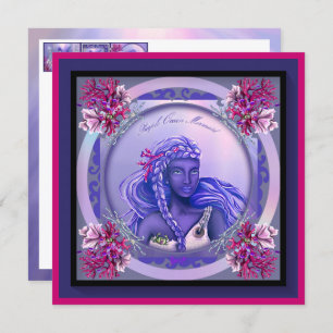 Carte blanche Purple Ocean Mermaid