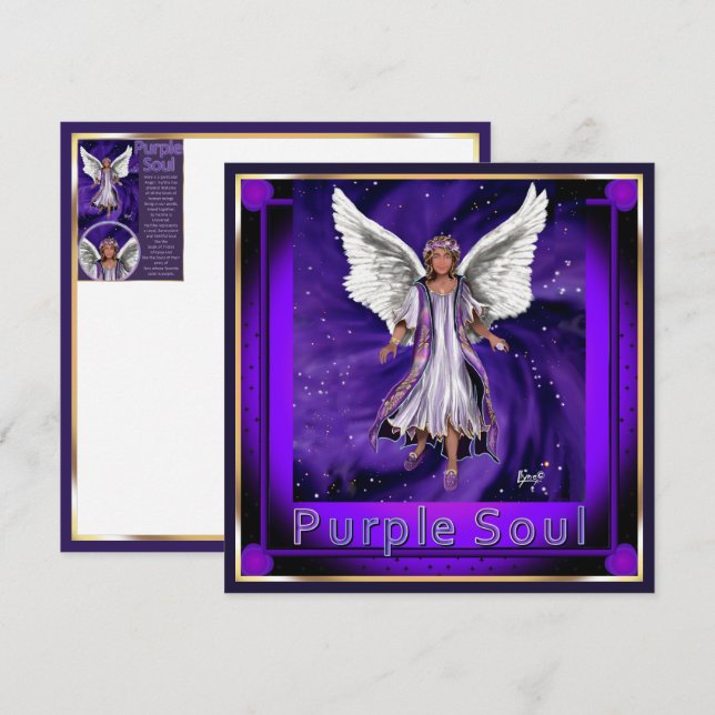 Carte blanche Purple Soul (Devant / Derrière)