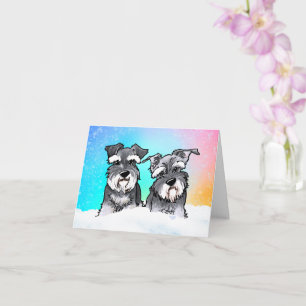 Carte blanche Schnauzer d'hiver