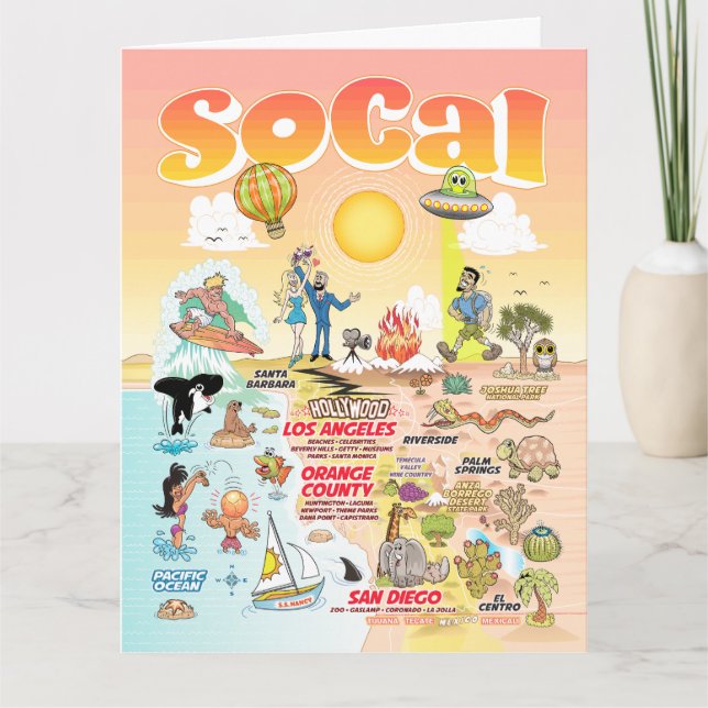 Carte blanche SoCal de taille Lettre (Devant)