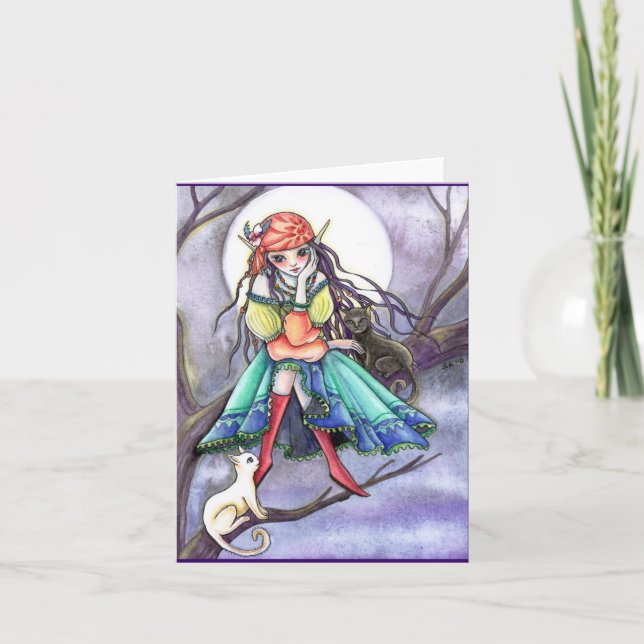 Carte blanche - Sorcière et chat tziganes ~~* Le V (Devant)