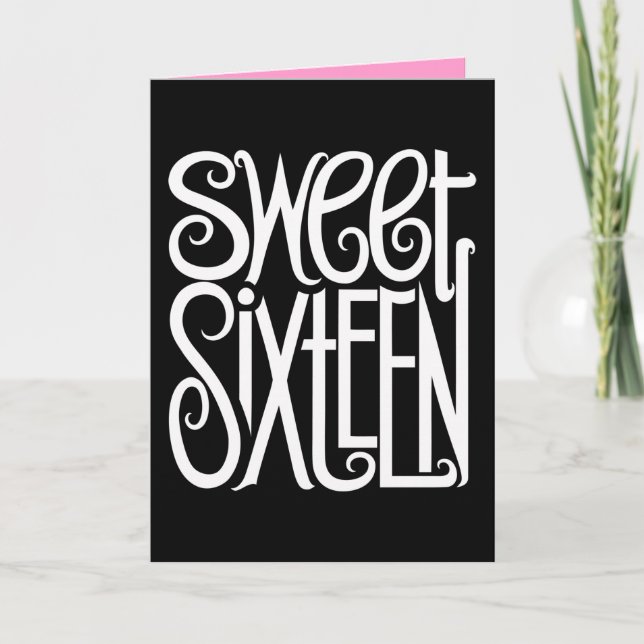Carte blanche sweet sixteen (Devant)