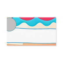 Carte blanche Vague Abstraite