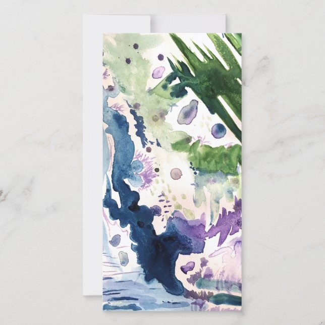 Carte blanche Watercolor (Devant)