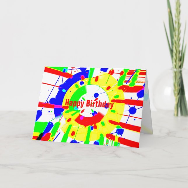 Carte Blast d'anniversaire (Devant)