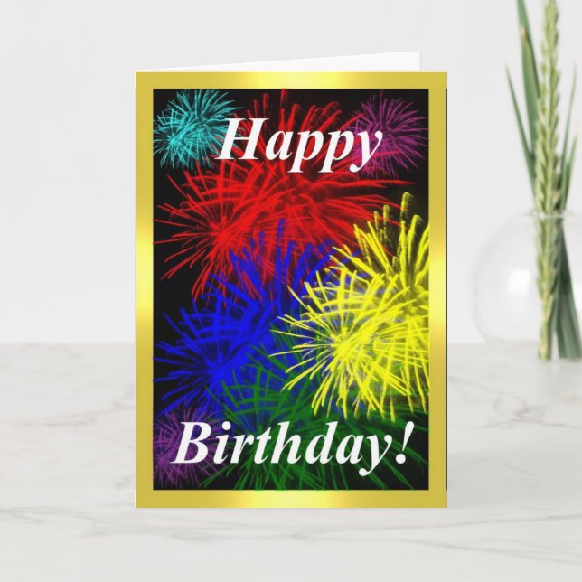 Carte Blast d'anniversaire (Devant)