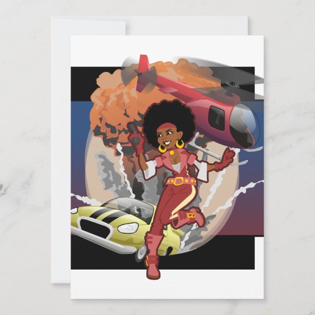 Carte blaxploitation afro espion (Devant)