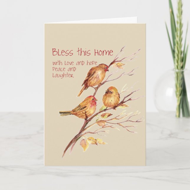 Carte Bless this Home Félicitations pour New Home (Devant)