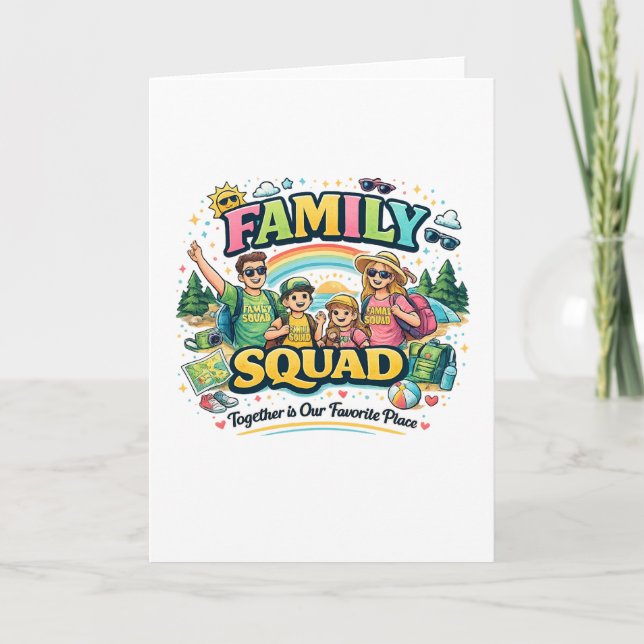 Carte Blessed, Happy & Lucky Together (Devant)
