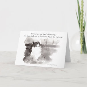 Carte "Blessed sont la dure béatitude de corgi
