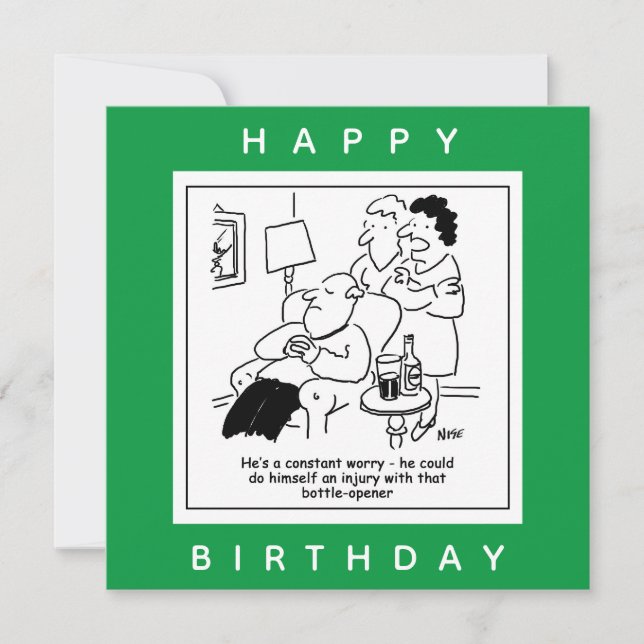 Carte Blessure avec un dessin de préoccupation d'ouvertu (Devant)