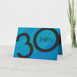 Carte Bleu 30 Décennie Anniversaire