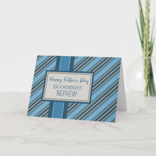 Carte Bleu bandes Nephew Bonne Fête des pères