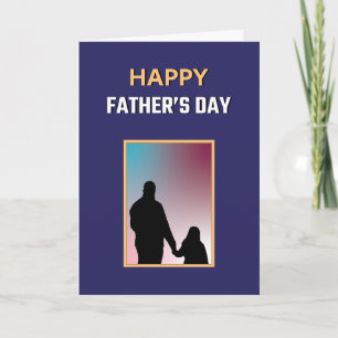 Carte Bleu Blanc Jaune Meilleur Papa Jamais Bonne Fête d