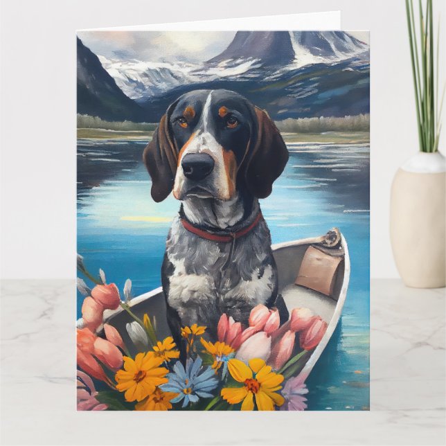 Carte Bleu Coonhound sur une pagaie : une aventure Pitto (Devant)