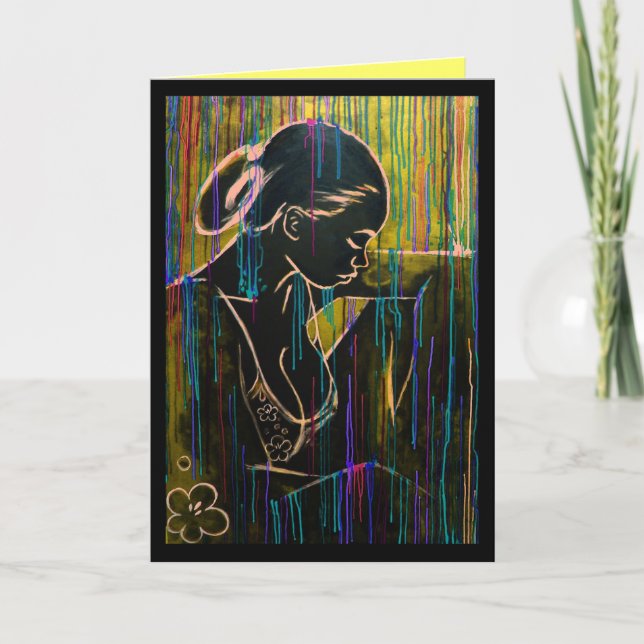 Carte bleu créole d'or (Devant)