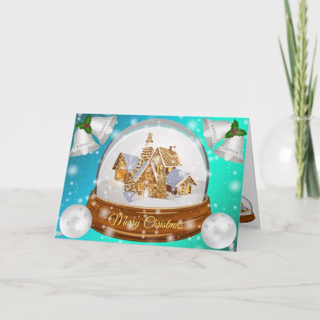 Carte Bleu doux hiver (Devant)