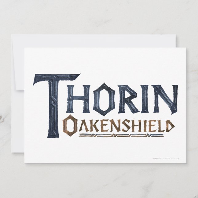 Carte Bleu du logo THORIN OAKENSHIELD™ (Devant)