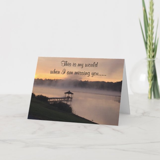 CARTE BLEU ET **VOUS MANQUANT** SUR **VOTRE ANNIVERSAIRE (Devant)