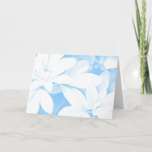 Carte Bleu Feuille doux 'Bonne fête des mères'