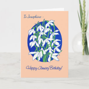 Carte Bleu Janvier Anniversaire