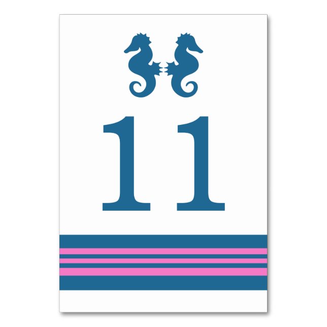 Carte Bleu Rose Nautique Seahorse (Par défaut)