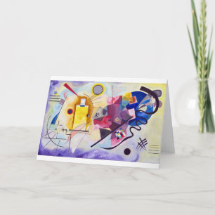 Carte Bleu rouge jaune, Kandinsky astucieux