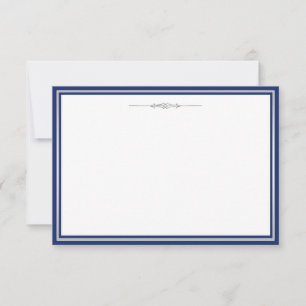 Carte Bleu Royal et Argent