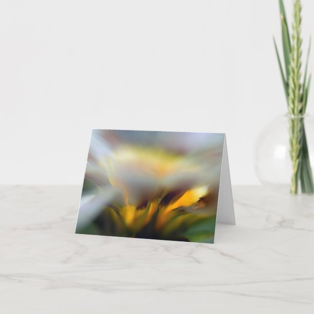 Carte bleue à fleurs en hausse (Devant)