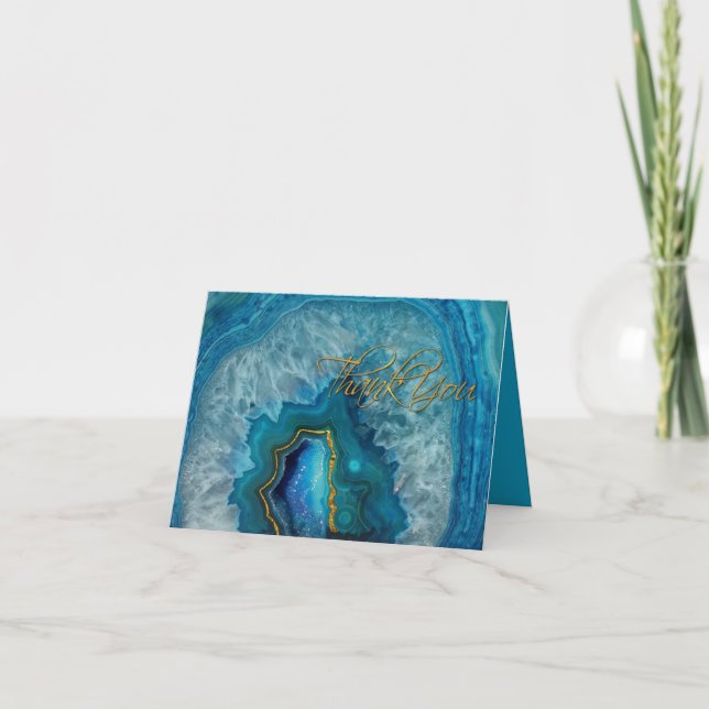 Carte bleue agate thank (Devant)