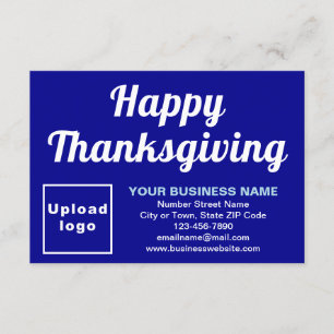 Carte Bleue Bleue de Thanksgiving Small Business