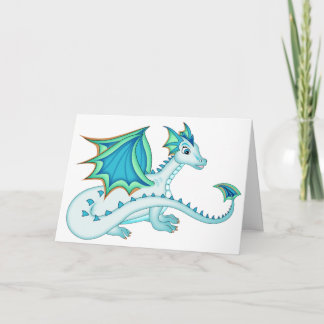 Carte bleue de dragon de glace