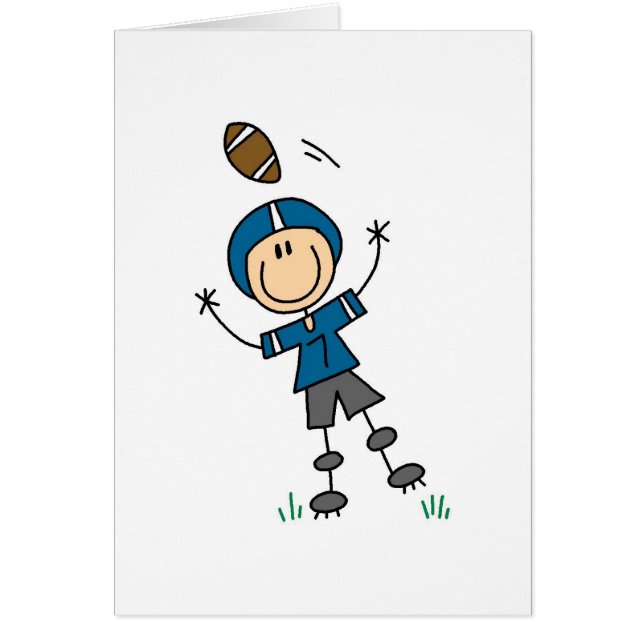 Carte bleue de joueur de football (Devant)
