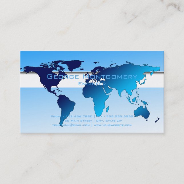 Carte bleue professionnelle du monde (Devant)