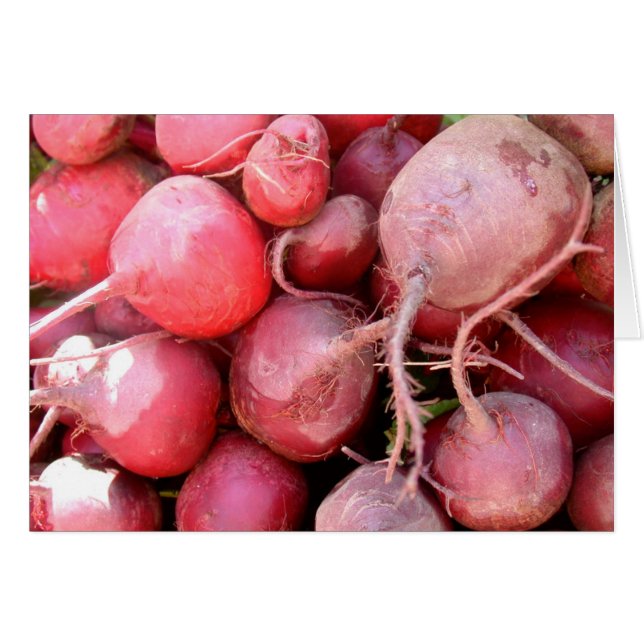 Carte bleue Radish (Devant horizontal)