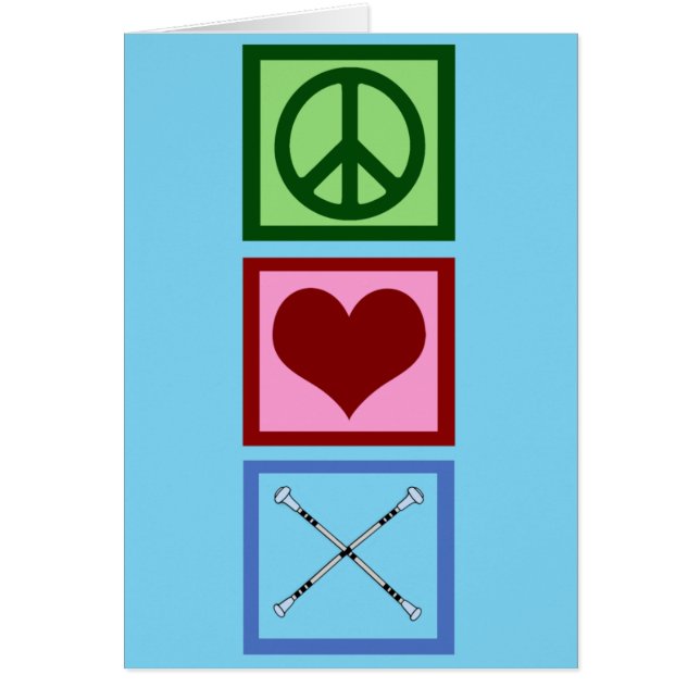 Carte Bleue Twirling Baton pour la tranquillité (Devant)