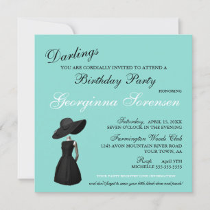 Carte Bling Glam Turquoise Tiara fête d'anniversaire