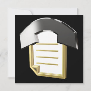 Carte Bloc-notes et téléphone