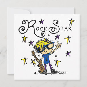 Carte Blond Boy Rock Star