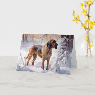 Carte Bloodhof Laisser Neige Noël