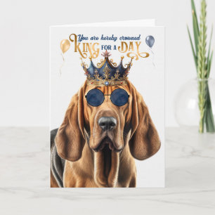 Carte Bloodhound Chig King pour une journée drôle d'anni
