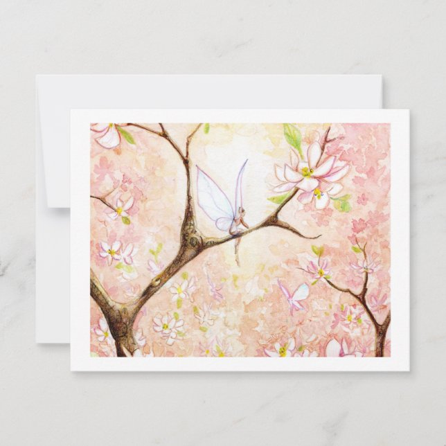 Carte Blossom de vue rose (Devant)