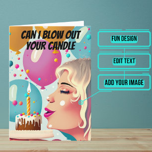 Carte Blow Out Your Candle Boyfriend Anniversaire