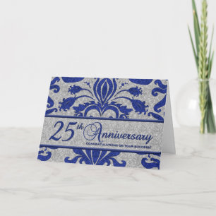 Carte Blue 25th Anniversary Business Greeting