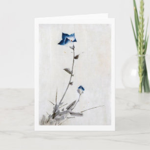 Carte Blue Bellflower, Hokusai, Ukiyo-e