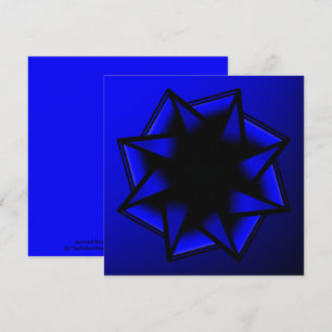 Carte Blue Blue Gradient Star Bow