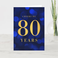 Blue Bokeh Gold salue à 80 ans anniversaire