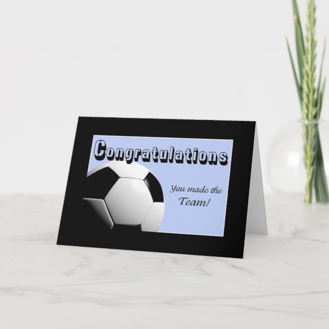 Carte Blue Félicitations vous avez fait l'équipe (Devant)
