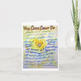 Carte Blue & Gold Ce que le cancer ne peut pas faire Car