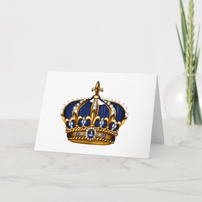 Carte Blue Gold Crown (Devant)